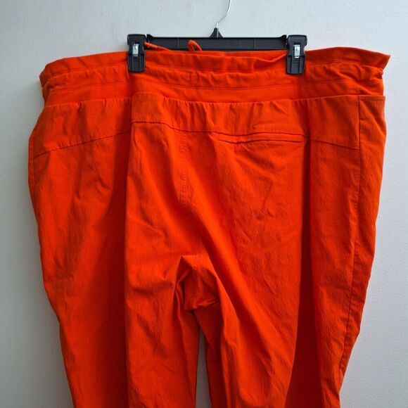 Athleta Trekkie North Jogger Womens 26 Orange Red Drawstring Zip Pockets Walking - Picture 5 of 8